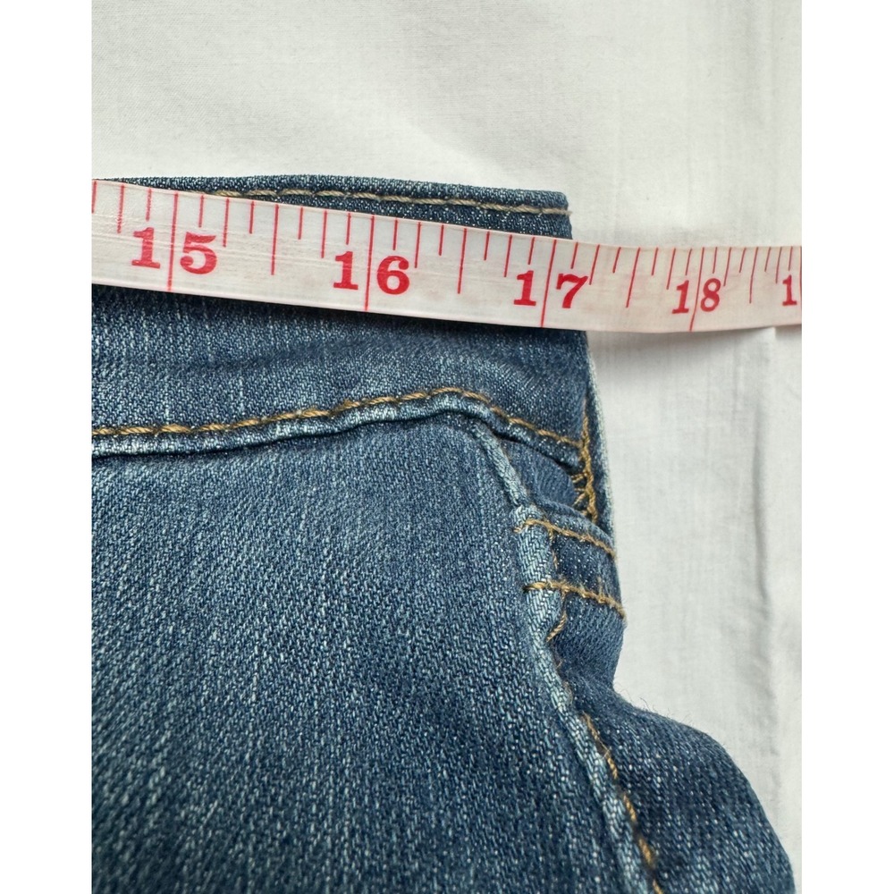 Levis 513 Slim Straight Jeans Mens 34x34 Blue Denim Stretch Medium Wash - Picture 11 of 16